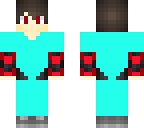 red hacker with diamond armor