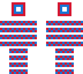 red white and blue checkerboard