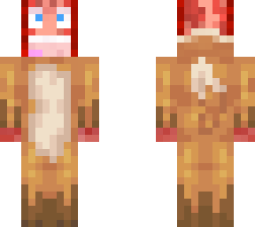 sausage fox onesie hood down4 work oj mygod