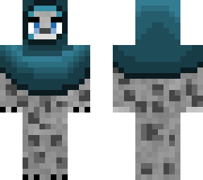 snow leopard with poncho
