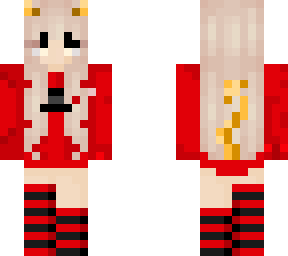 yellow/red devil girl