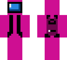 among pink man with back pack