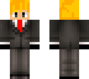 blonde hair(suit)