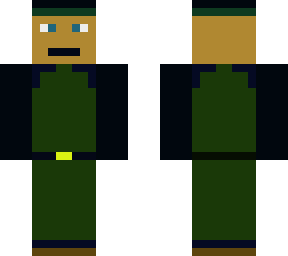 blue and green soldier