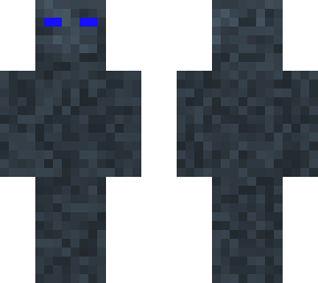 blue glowing eyes.