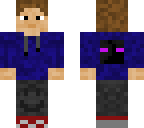 blue hoodie enderman
