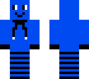 blue minecraft gaming boy