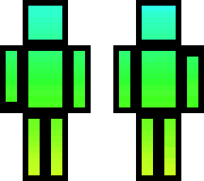 blue to green to yellow with a black outline