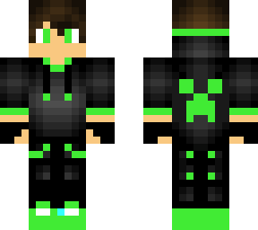 cool green gamer boy