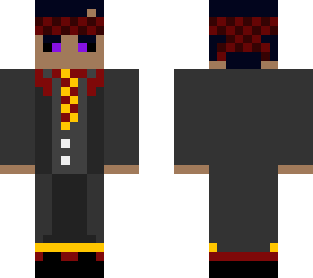 dark lucas with gryffindor robe