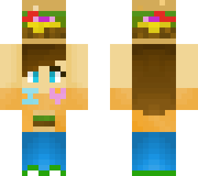 girl holding burger edit