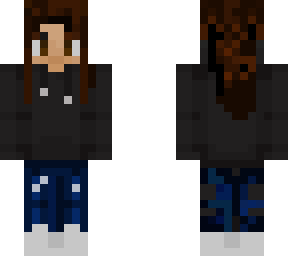 girl in black hoodie