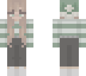 green and white