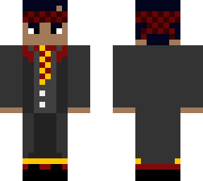 lucas with gryffindor robe
