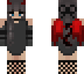 mischievous kawaii devil girl skin