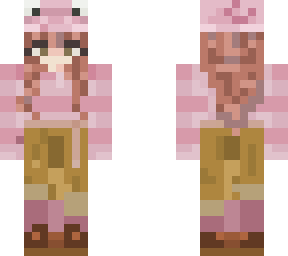 pig girl with hat