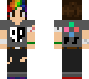rainbow hair gamer tomboy survivor