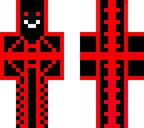red and black