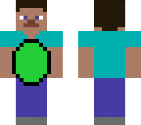 steve with an emerald