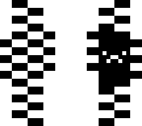 white and black