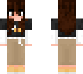bee girl brown hair (black)