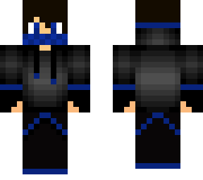 blue hoodie boy