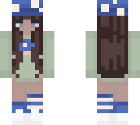 blue mushroom girl