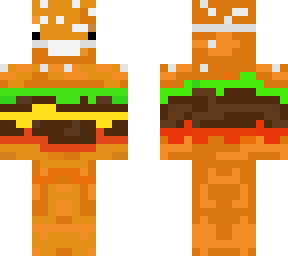burger skin with mask