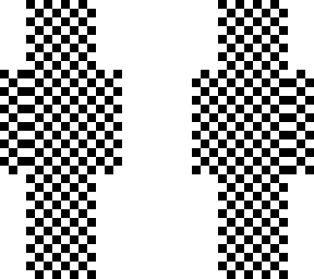 checkered