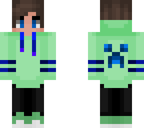 crepper boy with blue crepper face