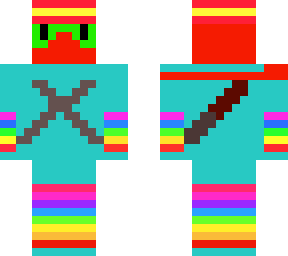 cyan ninja with sword upgrade