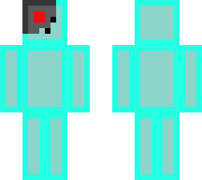 cyan slime guy (cyborg head piece)