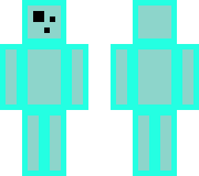 cyan slime guy