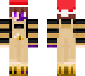 festive aesthetic half enderman, half human