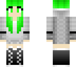 girl with green hair idk...