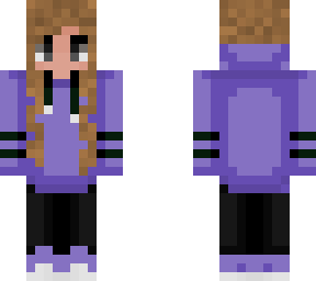girl with purple sweather