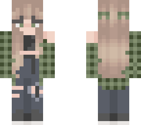 green flannel slim