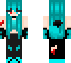 hurt cyan girl