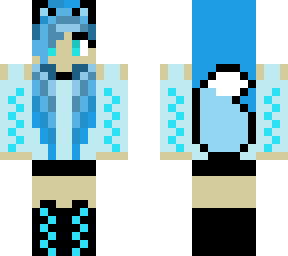 light blue wolf girl