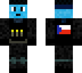 military blue man