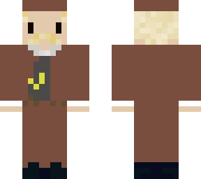 old style worker in a suit.