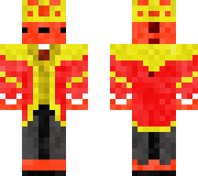 orange lizard king with mahogany spikes
