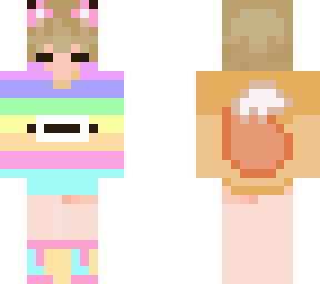 pastel kawaii wolf
