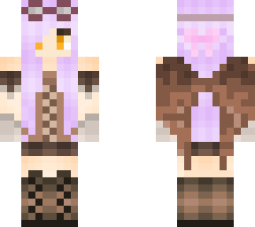 purple hair huntress (with wings)