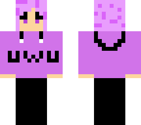 purple uwu hoodie
