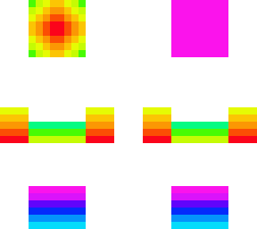 rainbow face