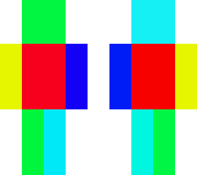 rainbow minecraft human