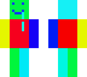 rainbow minecraft human v1.0