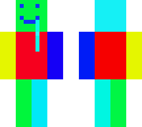 rainbow minecraft human v1.0