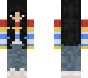 rainbow striped girl